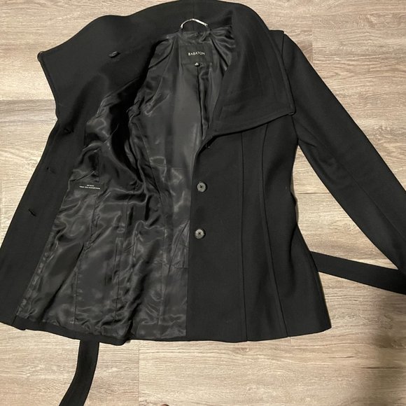 Aritzia Wool Blend Coat- Babaton- Black XS - Picture 8 of 8